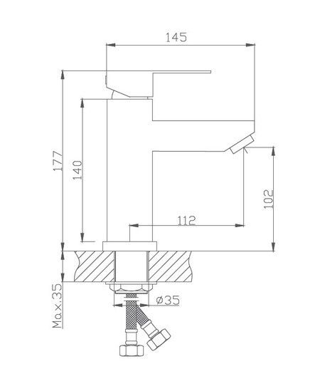 Смеситель для раковины Haiba HB10801