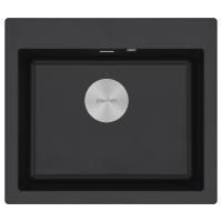 Мойка KANTE 60, IT-GRANIT, PM106052-BL, черный гранит, 600х520 мм, Paulmark