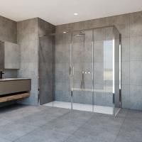 Душевой уголок Vincea Garda VSR-1G21020CL, 2000*1000, хром, стекло прозрачное