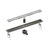 Душевой лоток TIMO Drain System 600 с вставкой "lines", Черное золото