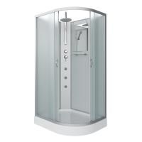 Душевая кабина Niagara Classic NG-3312-14LBKTG 120х80х210-240, низкий поддон 13 см, стекло матовое