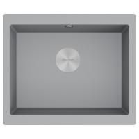 Мойка GERA 60, IT-GRANIT, PM205546-GRM, серый металлик, 555х460, подст. мон. Paulmark