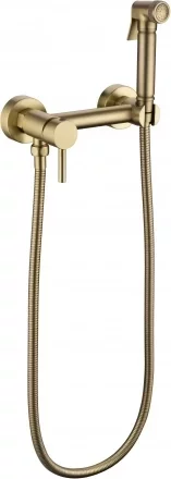 Смеситель наружный с гигиеническим душем Grocenberg GB103N Золото матовый