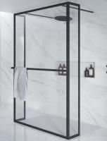 Душевая перегородка Riho Lucid GD404 120 GD312B030 черный матовый