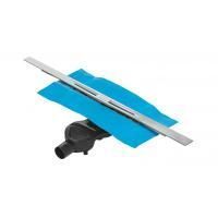 Желоб BERGES водосток SIMPEL 800 матовый хром S-сифон D50 H60 боковой