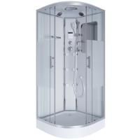 Душевая кабина Niagara Ultra NG-302-01 100х100х220, низкий поддон 16 см, стекло прозрачное с матовой полосой