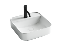 Умывальник Ceramicanova чаша накладная квадратная Element 390x390x140мм