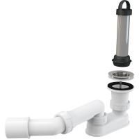 Выпускной комплект с гидрозатвором и коленом Alcaplast, A462-50