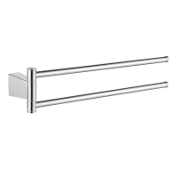 Полотенцедержатель поворотный двойной Shevanik SG5707, хром