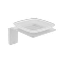 Мыльница IDDIS Slide матовое стекло, сплав металлов, белый матовый SLIWTG0i42