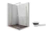 Душевой уголок Ambassador Abner 10011103L-MA1, прямоугольный, точечный трап, 120х80