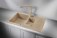 Мойка для кухни Granula 7802 песок, 78х50 см, прямоугольная