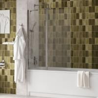 Стеклянная шторка на ванну WasserKRAFT Salm 27P02-110 Fixed