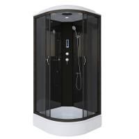 Душевая кабина Niagara Classic NG-6501-14P 90х90х215, средний поддон 26 см, стекло тонированное, алюм черный