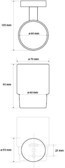 Стакан Bemeta Dark 104110010