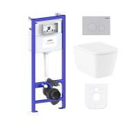 Комплект инсталляции и унитаза 6 в 1 Lavinia Boho Relfix Aveo Rimless 77040127