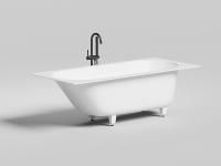 Ванна встраиваемая Salini ORNELLA KIT 180x80 покраска по RAL полностью, S-Sense, матовый 102412MF