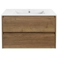 Тумба под раковину Vincea Gio 800 подвесная, 2 выкатных ящика soft-close, T.Oak