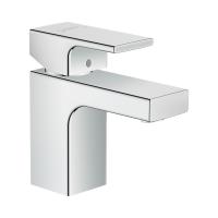 Hansgrohe Vernis Shape Смеситель для раковины однорычажный 70 с металлическим сливным гарнитуром хром 71566000
