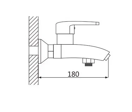 Смеситель для ванны Shevanik S5002