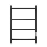 Полотенцесушитель электрический Point PN04846PB П3 400x600 с полкой, диммер справа, черный