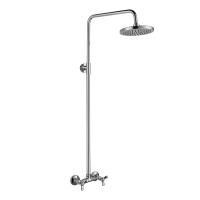 Душевая система Rossinka Q02-44 для душа с регулируемой высотой штанги и лейкой "Тропический дождь"