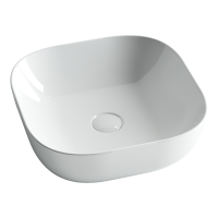 Умывальник Ceramicanova чаша накладная квадратная Element 425x425x145мм