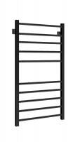 Полотенцесушитель водяной Stinox Classic 500x1000, нижнее подключение, черный матовый, 1/2" ВР (внутренняя резьба), 10 перекладин