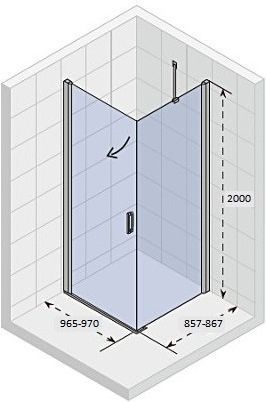 Душевой уголок Riho Novik Z201 100x90 GZ5100090