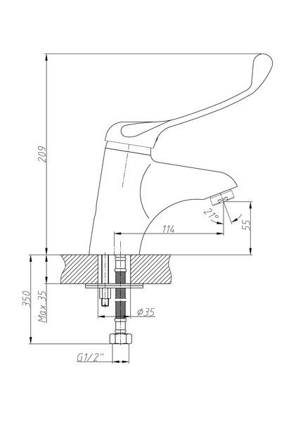 Смеситель для раковины Haiba HB1054