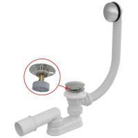 Сифон для ванны Alcaplast click/clack металл, A504CKM-120