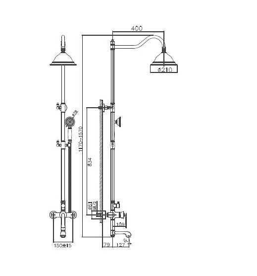 Душевая система Haiba HB24181-5