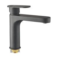 Смеситель для раковины Shevanik S8701H, черный