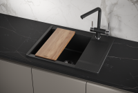 Мойка для кухни Granula Estetica 6202 шварц, 62х50 см, прямоугольная