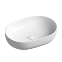 Умывальник Ceramicanova чаша накладная овальная Element 600x415x135мм