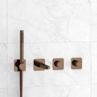 Встраиваемый комплект для ванны WasserKRAFT с лейкой и изливом A8851.309.311.290.292.291