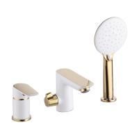 Смеситель на борт ванны IDDIS Cloud на 3 отверстия с керамическим дивертором CLOWG30i07