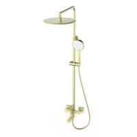 Душевая система WONZON & WOGHAND, Брашированное золото (WW-88739010-BG)