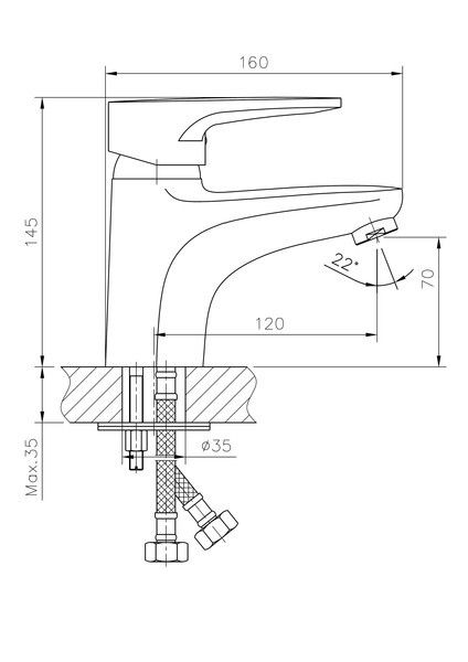 Смеситель для раковины Haiba HB1068