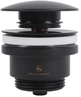 Донный клапан для раковины Grocenberg GB106 Черный матовый