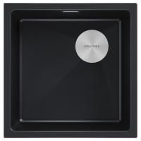Мойка LUMI 45UNI-SKEW, IT-GRANIT, LU45SK-BLM, черный, 455х440, Paulmark