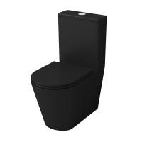 Унитаз Grossman GR-4449BMS (670х380х850) черный матовый напольный безободковый с тонкой крышкой