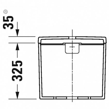 Сливной бачок для унитаза Duravit D-NEO 0944100005, кнопка хром