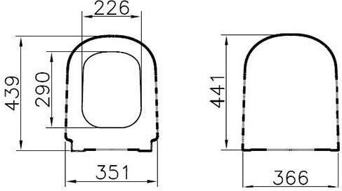 Крышка-сиденье для унитаза VitrA D-Light 104-003-001