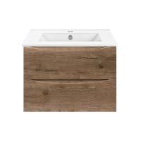 Тумба под раковину Vincea Mia 700 подвесная, 2 выкатных ящика soft close, V.Oak