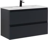 Тумба с раковиной Allen Brau Eclipse 100 1.E1003.AM антрацит матовый