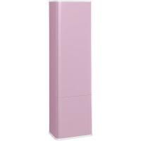 Шкаф-пенал для ванной Jorno Pastel 125 Pas.04.125/P/PI розовый