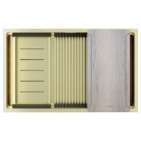 Мойка нерж. сталь NEXT-MULTI SINK 74 UNI, PM787445-LG, светлое золото, 740х450мм, Paulmark
