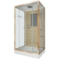 Душевая кабина Niagara Luxe NG-7772QG 120x90х210, низкий поддон, стенки золото