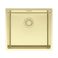 Мойка LASSAN 49 UNI, нерж. сталь, LA49-LG, светлое золото, 490х440мм, Paulmark